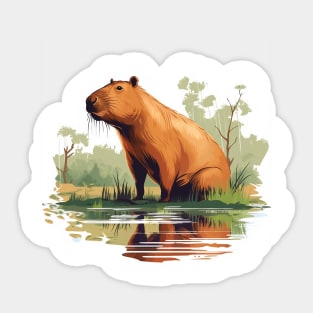 I Love Capybaras Sticker